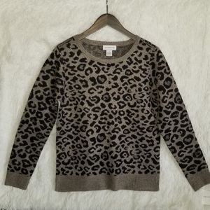 NWT Liz Claiborne Animal Print Sweater